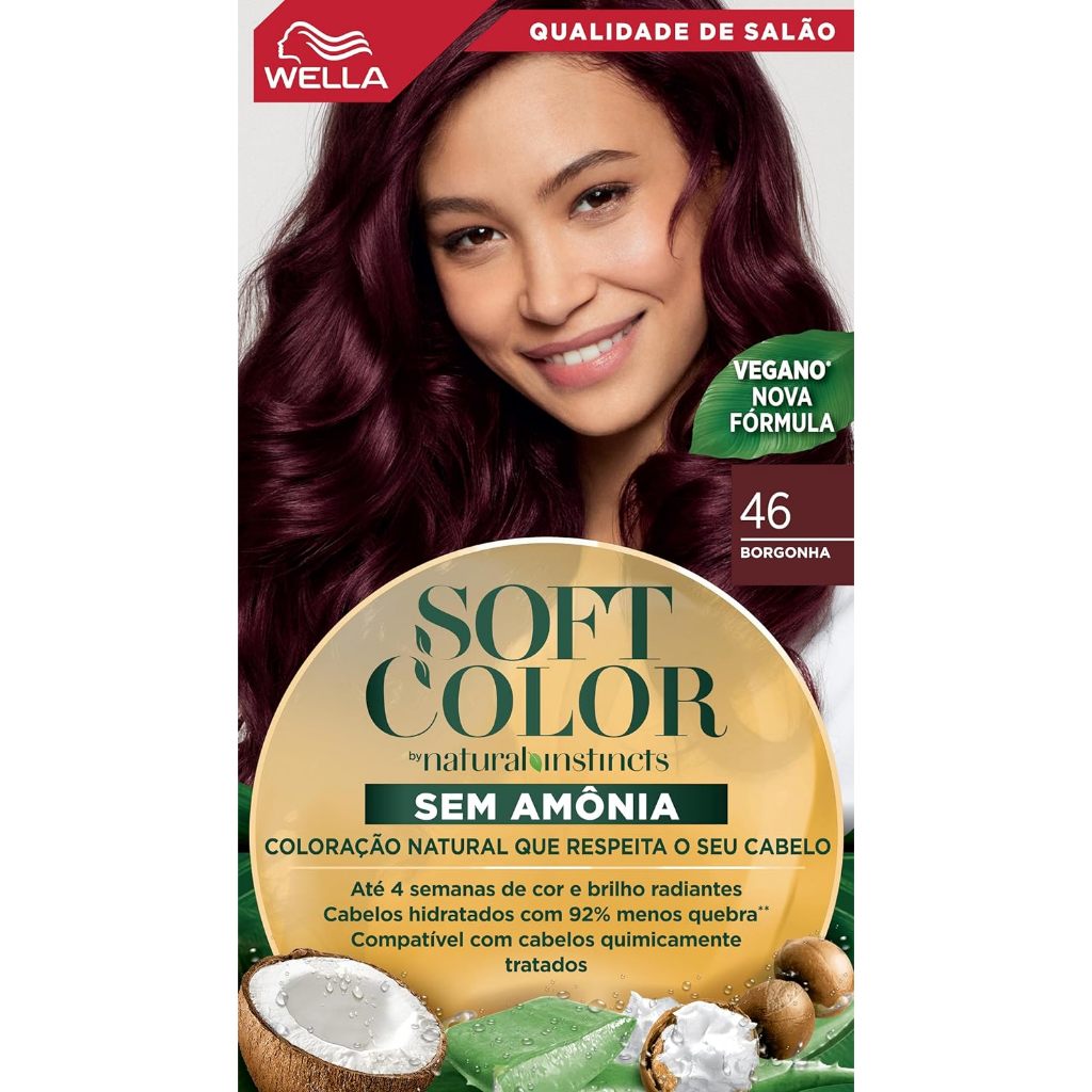 Tinta De Cabelo Soft Color Borgonha 46