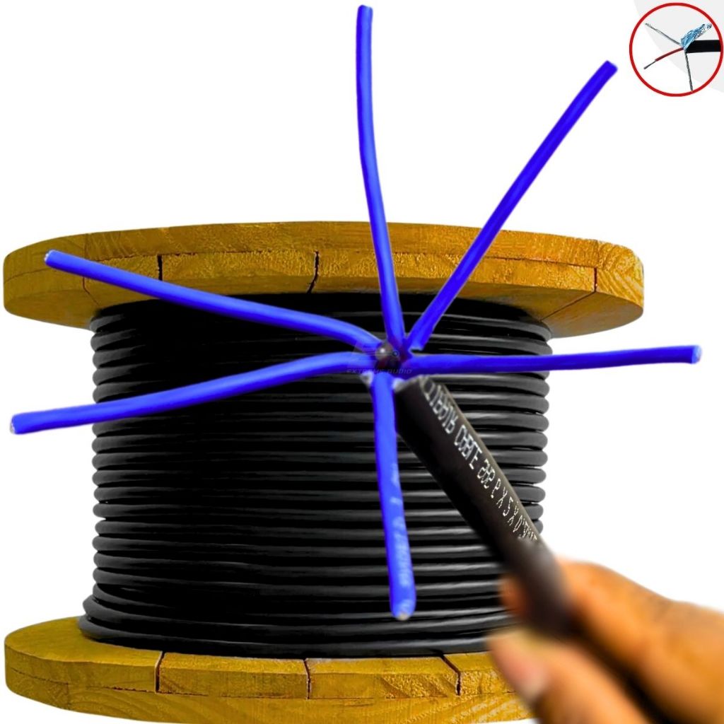 Multicabo Santo Angelo 6 Vias Sas 6x24 Awg Preto 10 Metros em Oferta na Shopee