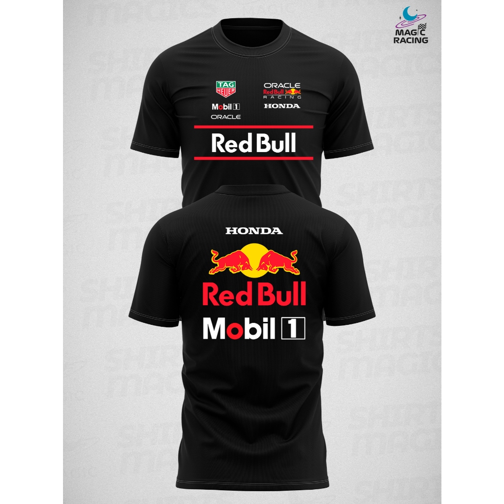 Camiseta Dry-fit F1 Sponsorships Red Bull Racing 2025 Proteção Uv50+ / Treino / fitnes / Academia / unissex em Oferta na Shopee