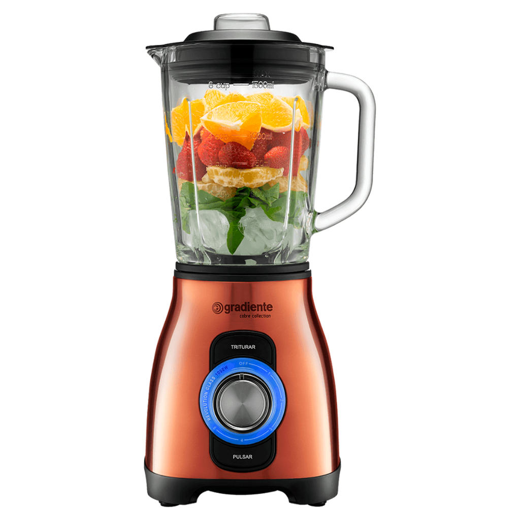 Liquidificador Revolution Copo Vidro 1000w Glass Gradiente em Oferta na Shopee