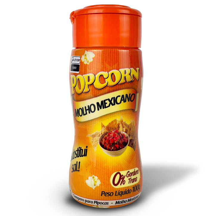 Tempero p/Pipoca Popcorn - Molho Mexicano 100g