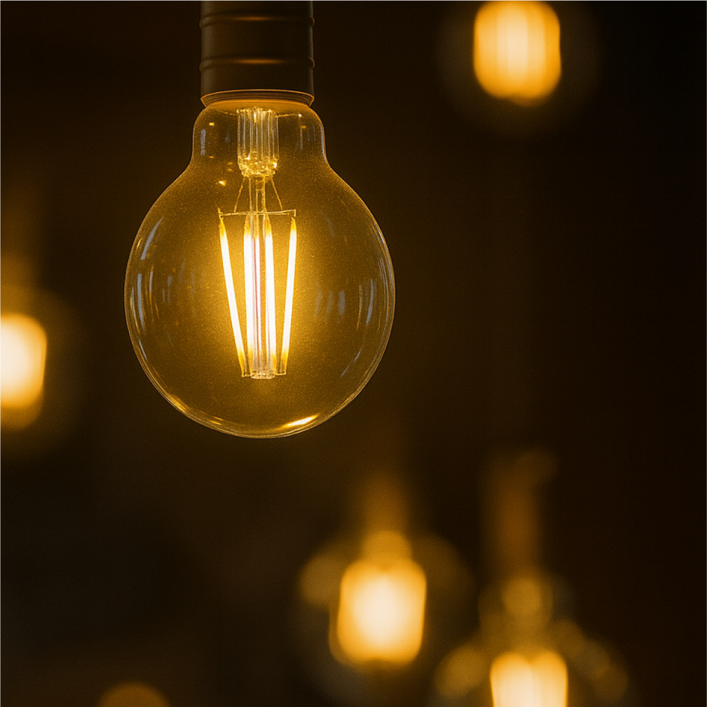 Lampada Led Pera Filamento Clear 9w/15w 2700k/4000k/6500k Branco Quente/Neutro/Frio E27 Bivolt Deluxe By Avant em Oferta na Shopee