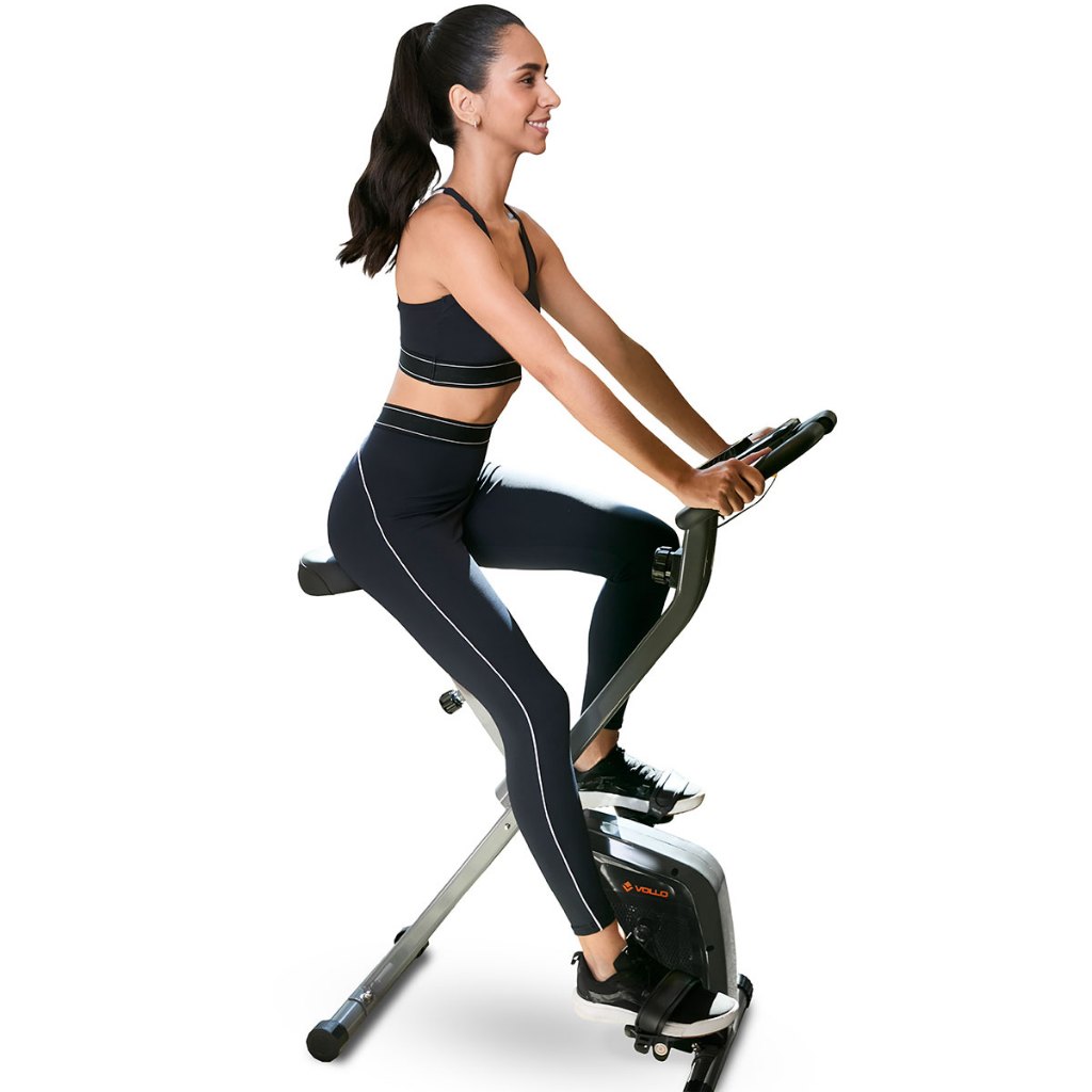 Bicicleta Ergométrica Vertical Dobrável X-Bike Vollo Magnética em Oferta na Shopee