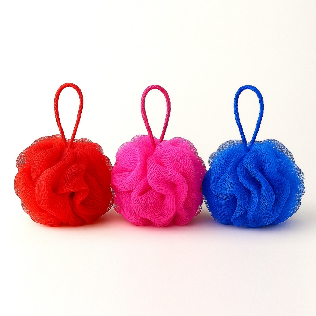 Kit 15 Esponjas de Banho Mini Bucha Macia Esfoliante Durável Massagem Espuma Fabrica Revenda Nylon