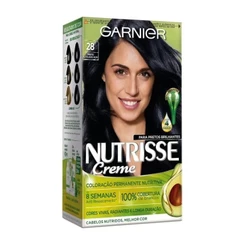 Tinta De Cabelo Nutrisse Blacks 28 Preto Azulado