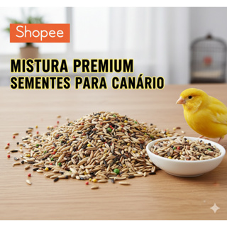 Ração Premium para Canário com Mel - Mix de Sementes Naturais de Alta Qualidade em Oferta na Shopee
