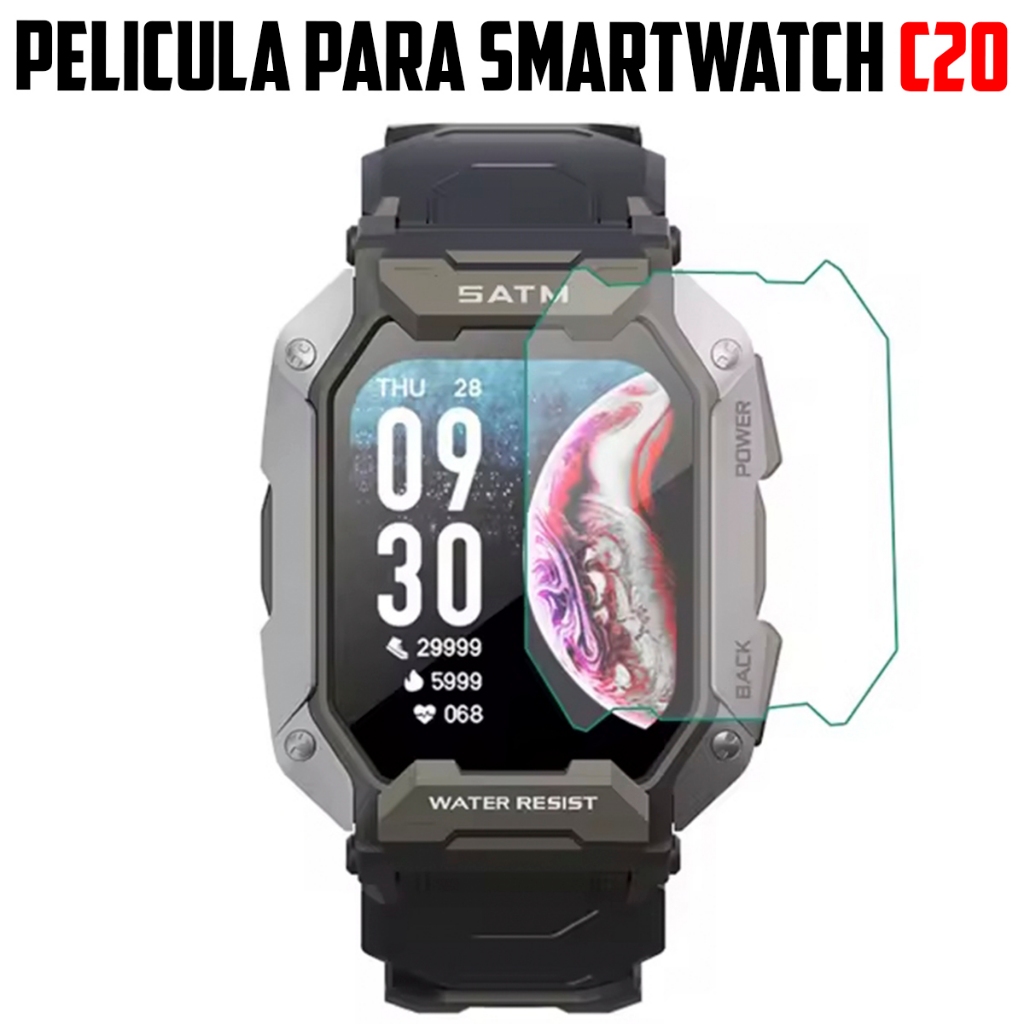 Pelicula de Hidrogel para Smartwatch C20 gel Super Resistente promocao