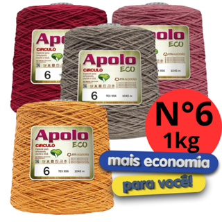 Barbante Apolo Eco Círculo N°6 - 1kg em Oferta na Shopee