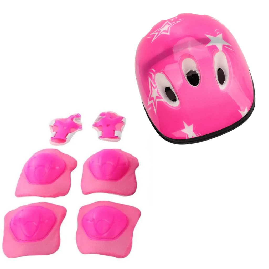 Capacete Cotoveleira Joelheira Infantil SEGURANÇA Bike Skate Patinete Proteção