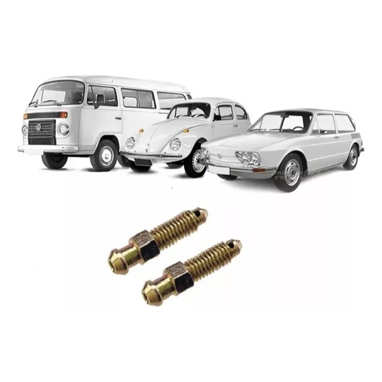Par de Parafuso Sangrador da Pinça de Freio fusca brasilia variant tl buggy a ar M7 X 1,0 X 37