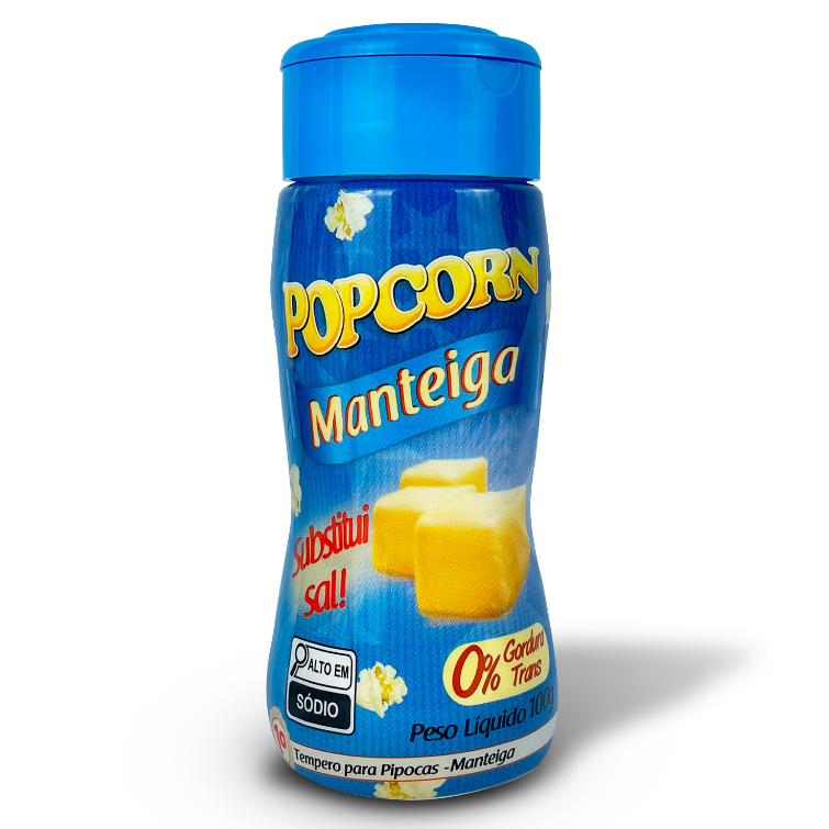 Tempero para Pipoca | Sabor Manteiga 100g - Popcorn em Oferta na Shopee