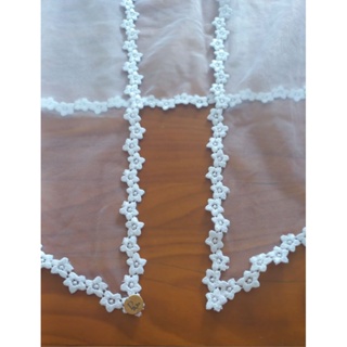 Véu CCB de bolsa GRANDE ADULTO redondo tule francês TRANSPARENTE 1,50 X 0,55 adulto em Oferta na Shopee