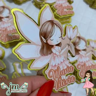 Apliques 3D - Tema: Jardim de Fadas - Fazemos todos os temas | Lembrancinha Infantil | Mêsversário | Aniversário | Festa