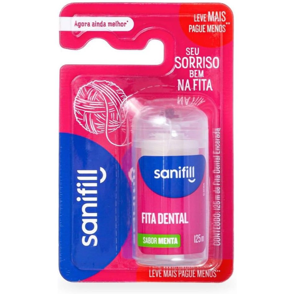 Fita Dental Sanifill Pague 100 Leve 125M com 1 unidade em Oferta na Shopee