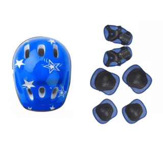 Conjunto de Capacete Cotoveleira Joelheira Infantil SEGURANÇA Bike Skate Patinete Proteção esportivo em Oferta na Shopee