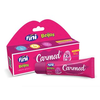 Hidratante Labial Fini 10g Carmed Beijos Cor Rosa | Balm Labial Coleção Fini Carmed