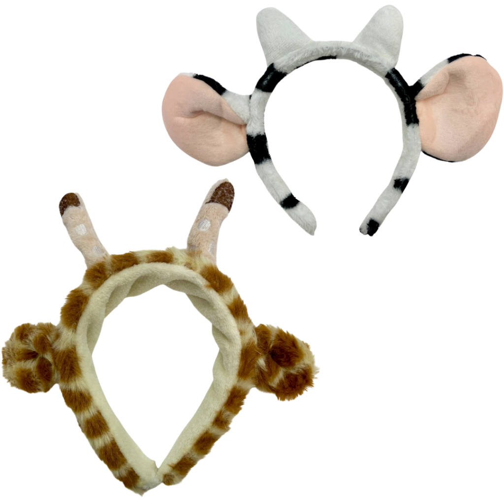 Tiara Pelúcia Girafa Vaca Animais Fantasia Infantil Meninas em Oferta na Shopee