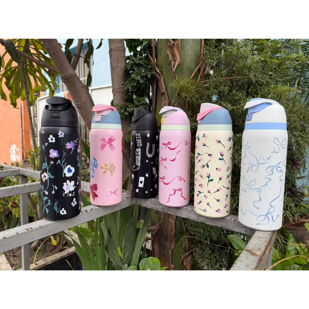 Nova Garrafa De Água De Aço Inoxidável freeSip 24 Onças 32 Copo Isolado A Vácuo De Camada Dupla Esportes em Oferta na Shopee