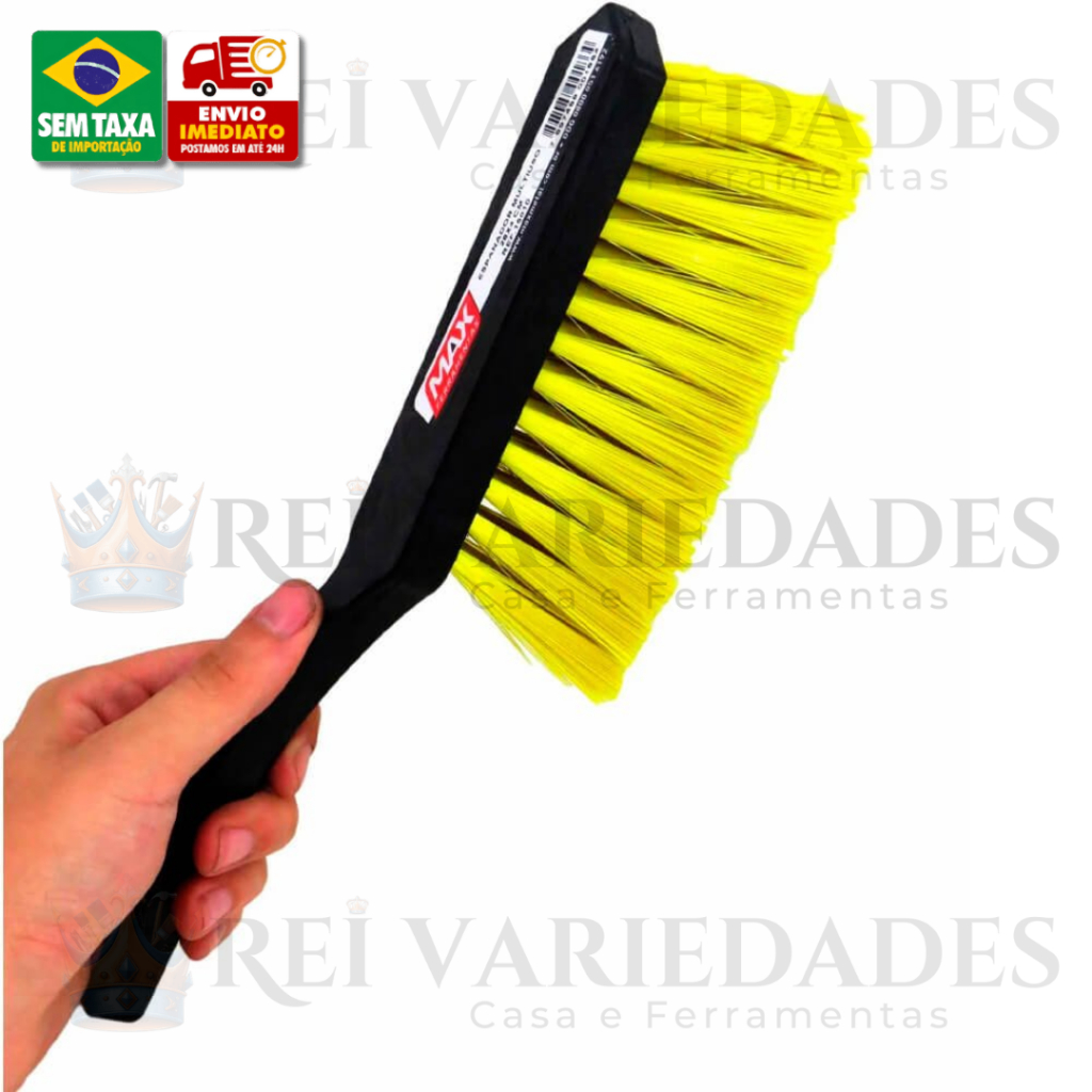 Espanador / Escova Multiuso 28x4cm  Cabo Plástico - Ferramenta para Re