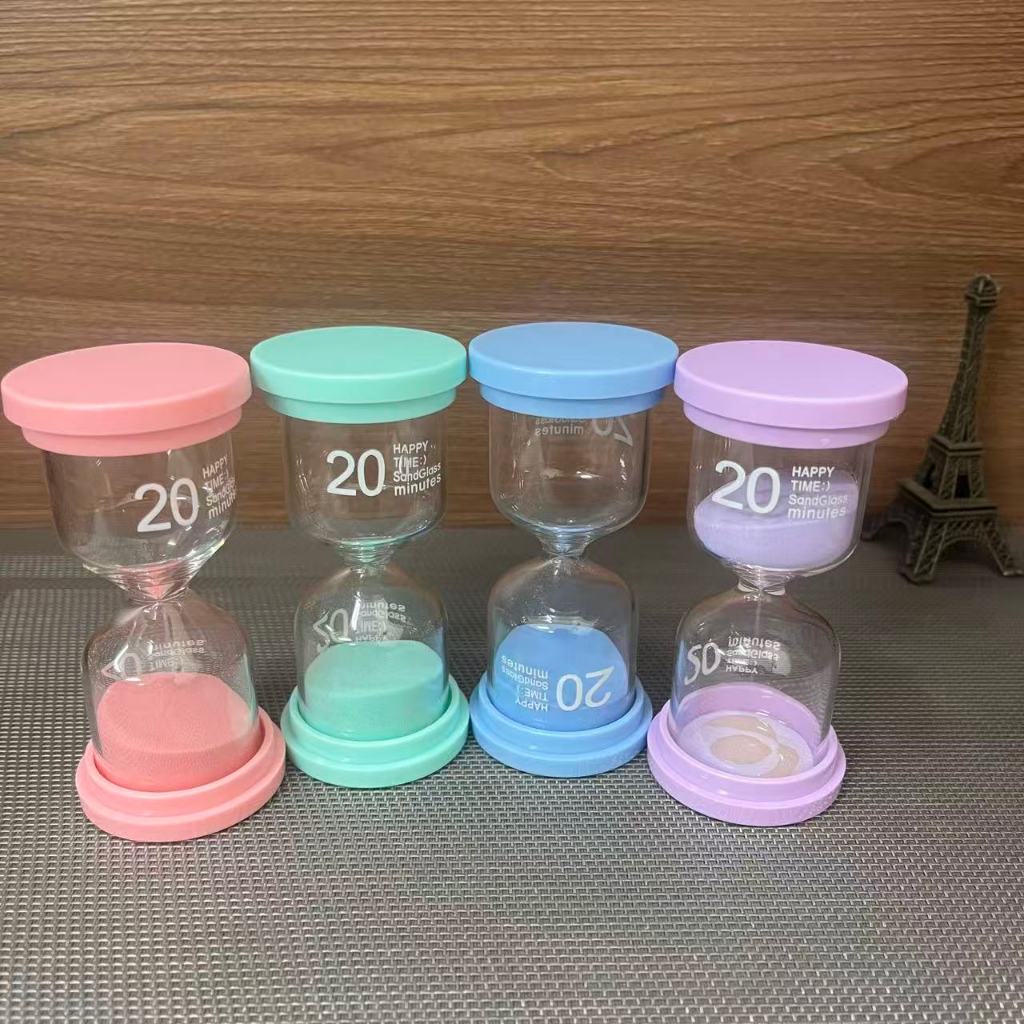 Ampulheta simples plastico e vidro 20 MINUTO em Oferta na Shopee