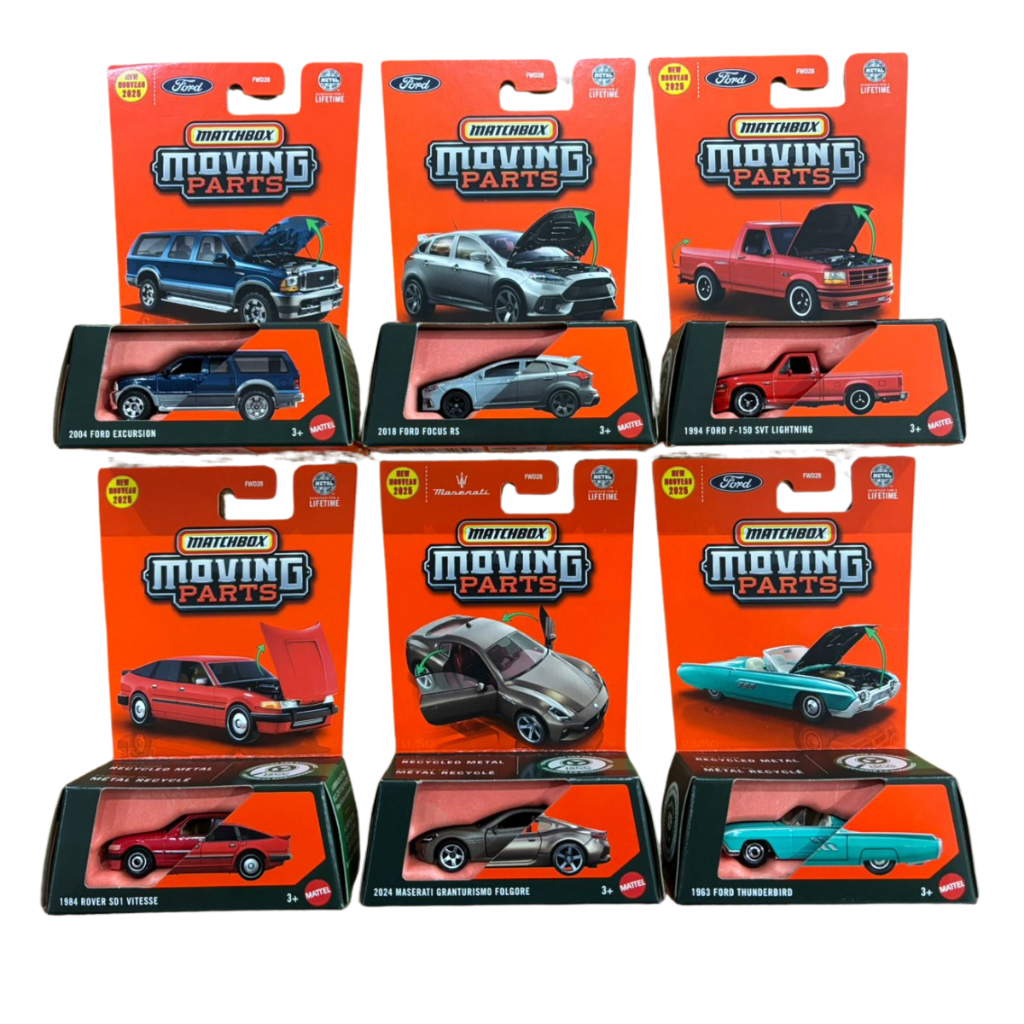 Matchbox Moving Parts - Carrinhos Miniatura Originais