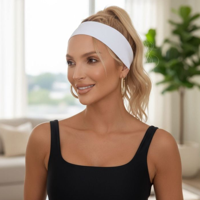 Kit Faixa De Cabelo Confortável Elástica Esporte Tiara Academia Lazer Passeio Yoga Headband Acessorio