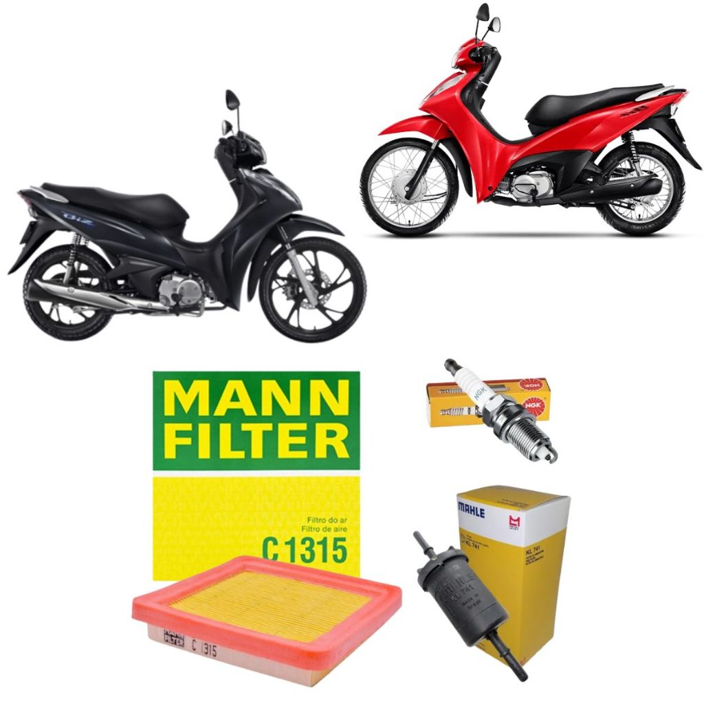 Kit Revisão Honda Biz 125 Filtro Combustível Filtro Ar Vela NGK  Original