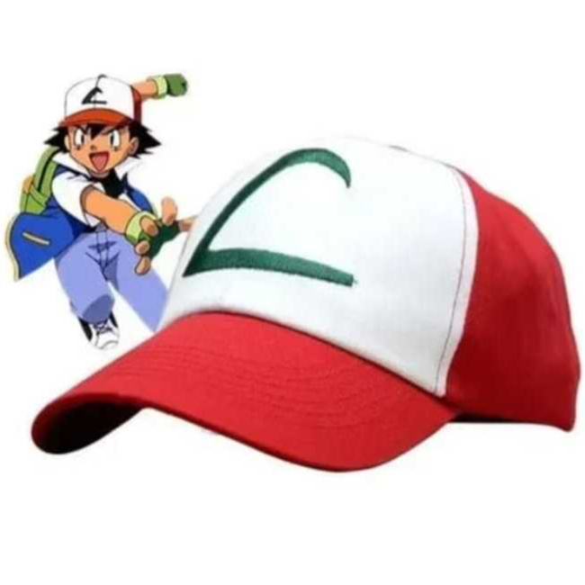 BONÉ DO ASH POKÉMON INFANTIL ABA CURVA COR REGULADOR em Oferta na Shopee
