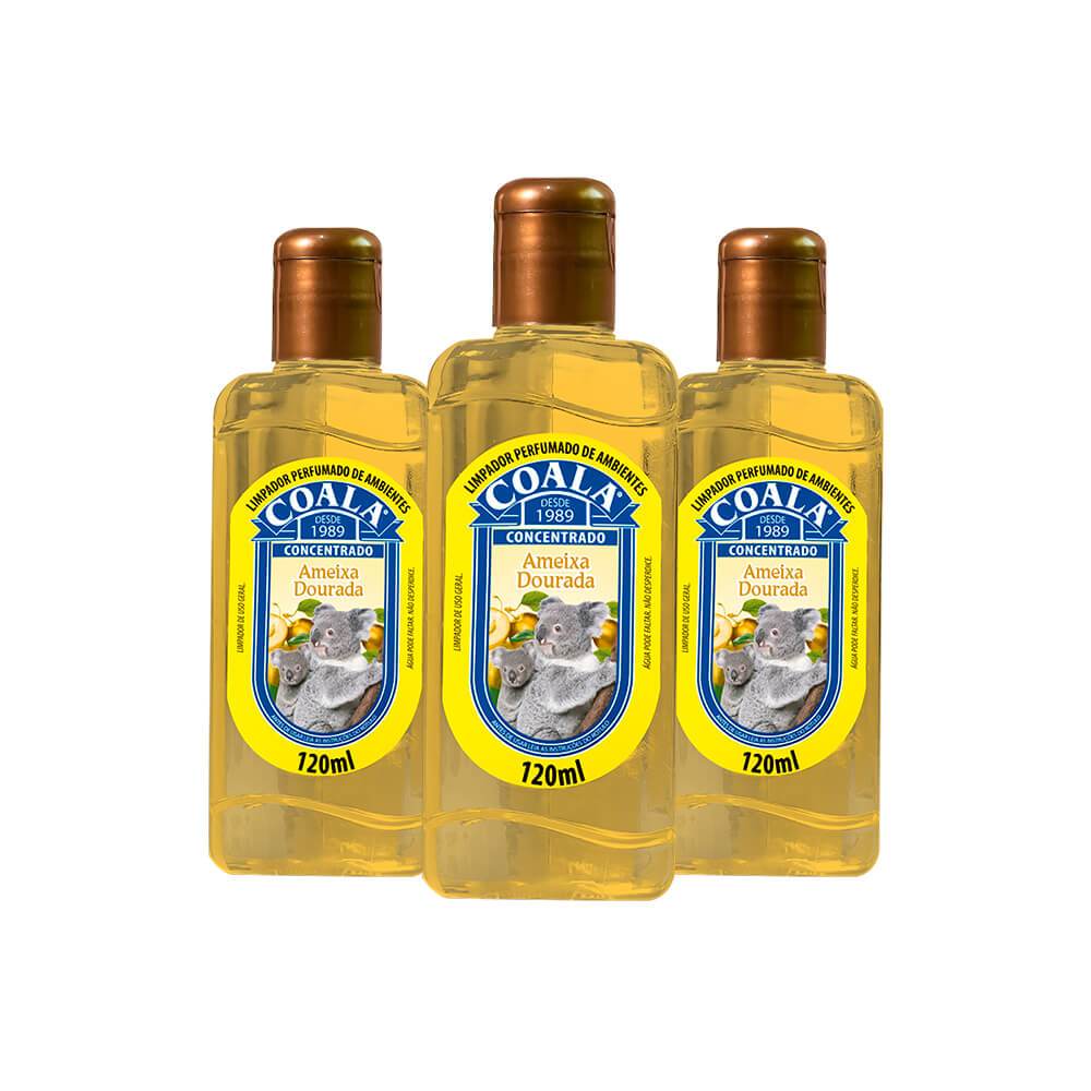 Combo 3 Limpadores Perfumados de Ambientes Coala - Ameixa Dourada
