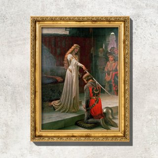 Quadro - A Honraria - Edmund Blair Leighton - Com Moldura em Oferta na Shopee
