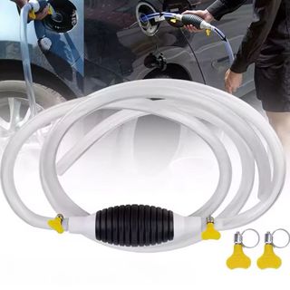 Kit Bomba De Sucção Manual Com 1M Mangueira + Abraçadeira + Válvula De Fluxo