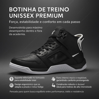 Tênis Botinha Academia treino Konnex Premium Solado Ultra Mais de 600 Vendidos Detalhe Resistente Conforto + Resistência em Oferta na Shopee