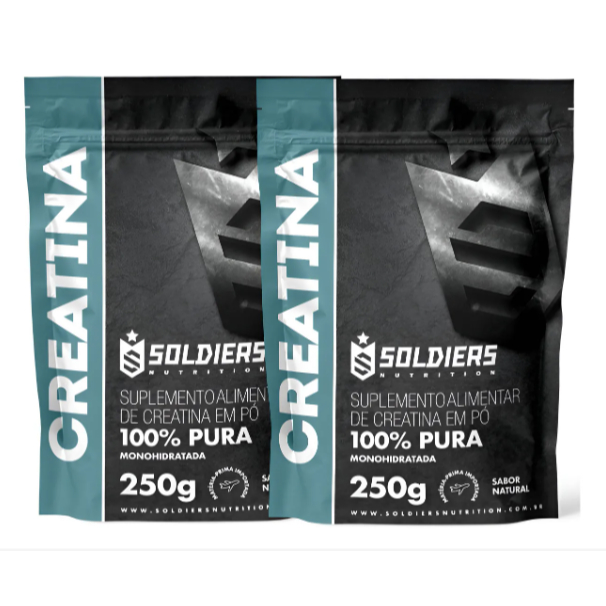 Kit: 2 Creatinas Monohidratada 250g - Soldiers Nutrition