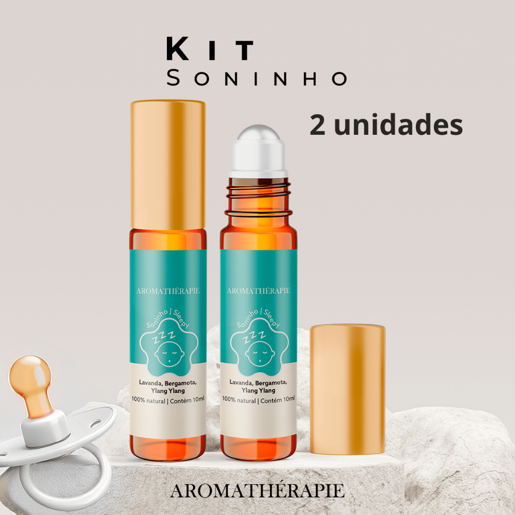 Kit 2 Aromaterapia Soninho Bebê Natural Blend Óleos Essenciais Aromathérapie - Kit Soninho