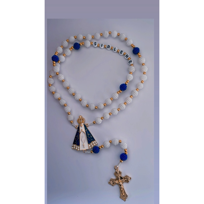 Terço Personalizado Ave Maria nome |Terço Católico | terço presente devotos Nossa Senhora | Terço  Ave Maria | Quaresma
