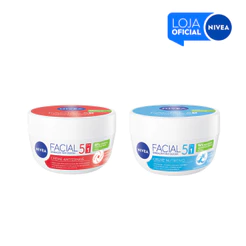 KIT NIVEA Creme Facial Nutritivo 100g + NIVEA Creme Facial Antissinais 100g