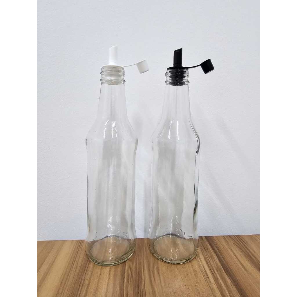 KIT 2 Vidros para Azeite e temperos  com Bico dosador