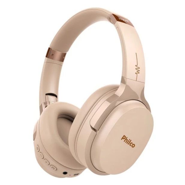 Fone De Ouvido Bluetooth Sem Fio Philco Wave Bege