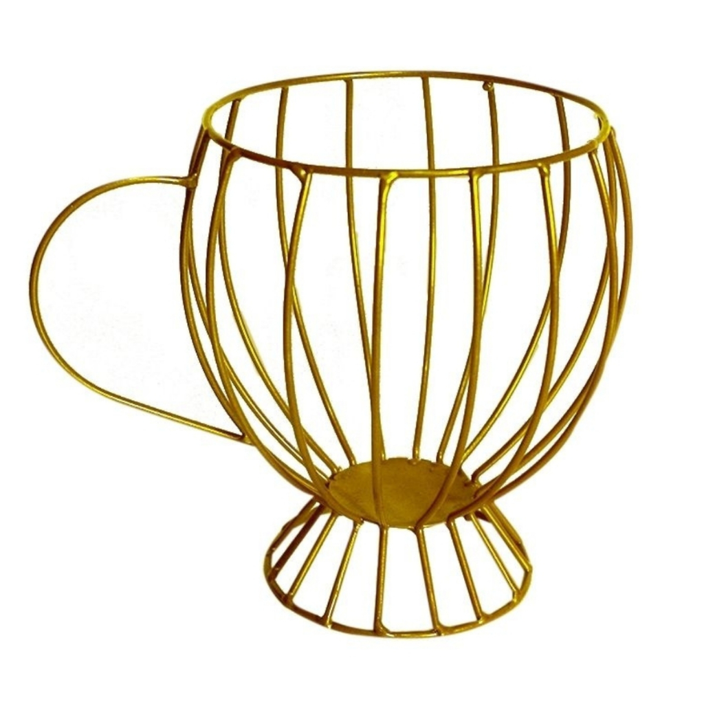 Porta Capsula De Café Dispenser Em Formato De Xícara Decorativa Em Aço Para Casa Escritório Promoção