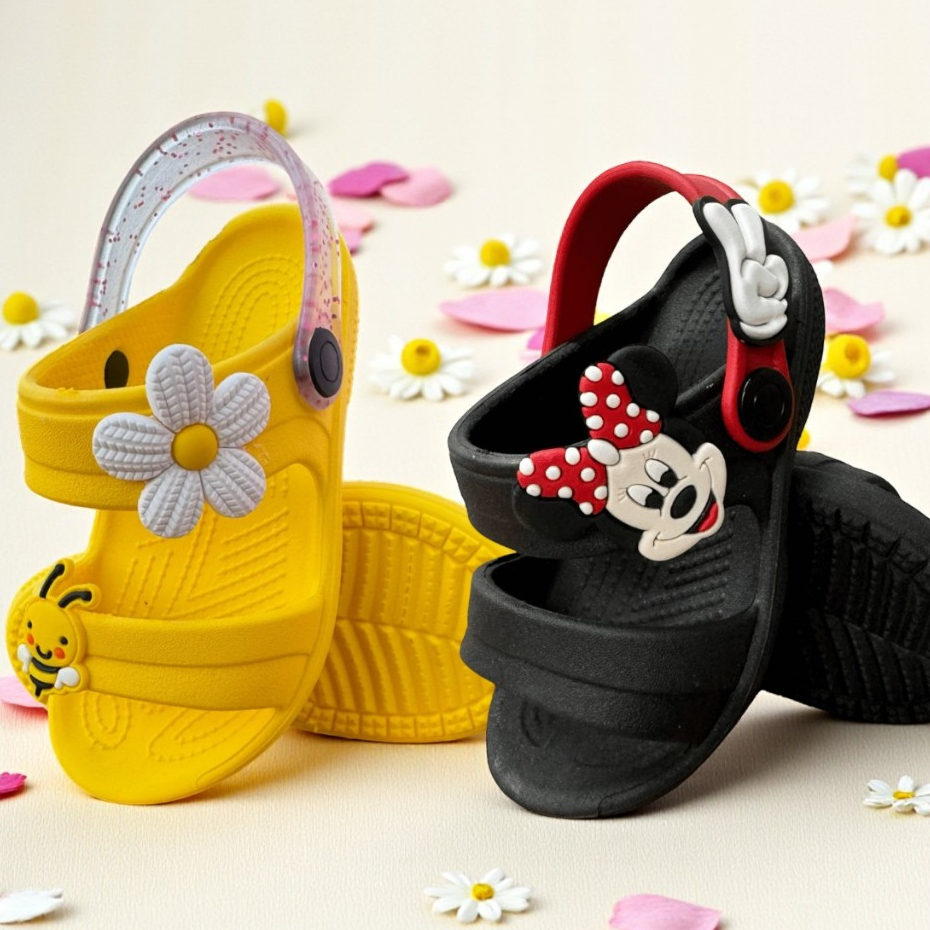 Kit 2 Pares Sandália Infantil Menina Sandália Babuche Chinelo Papete Infantil em Oferta na Shopee