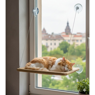 Cama Gato Pet Suspensa Janela Ventosa Reforçada Rede Confort Caminha Até 12kg em Oferta na Shopee