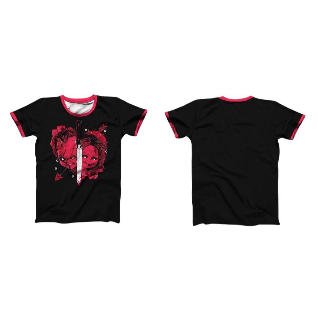 Camiseta t-shirt Bride of Chucky Lover Tifanny blusa personalizada boneco terror masculina unissex