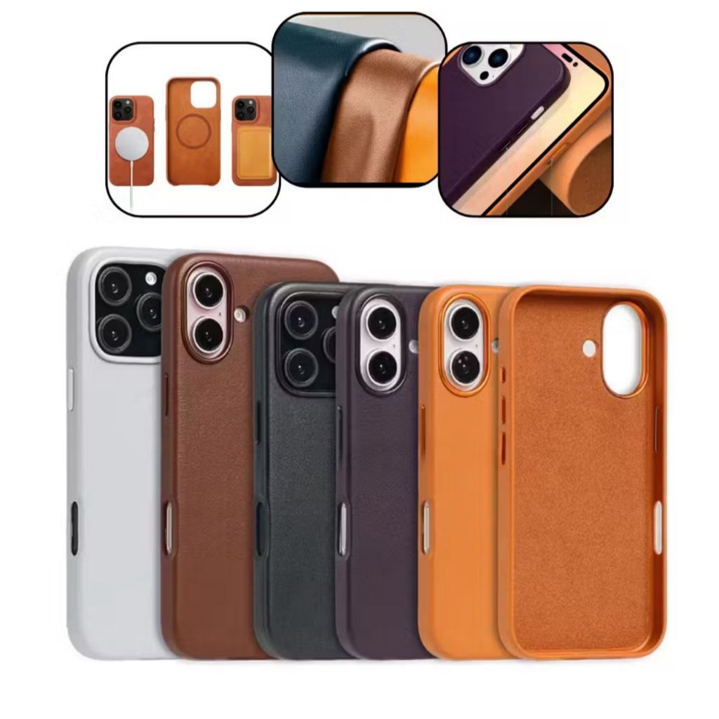 Capinha Case MagSafe de Couro Capa com proteção para LINHA 17 E SANSUNG