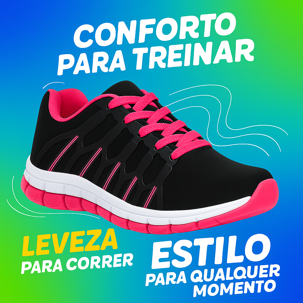 Tênis Esportivo Olimp Feminino Masculino Academia Treino Corrida Caminhada Leve Macio e Confortável