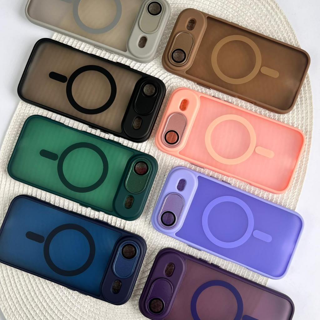Capa Colorida Magnetica Para Apple Iphone 17 Air / Capa Carregador de Indução  (CF69)