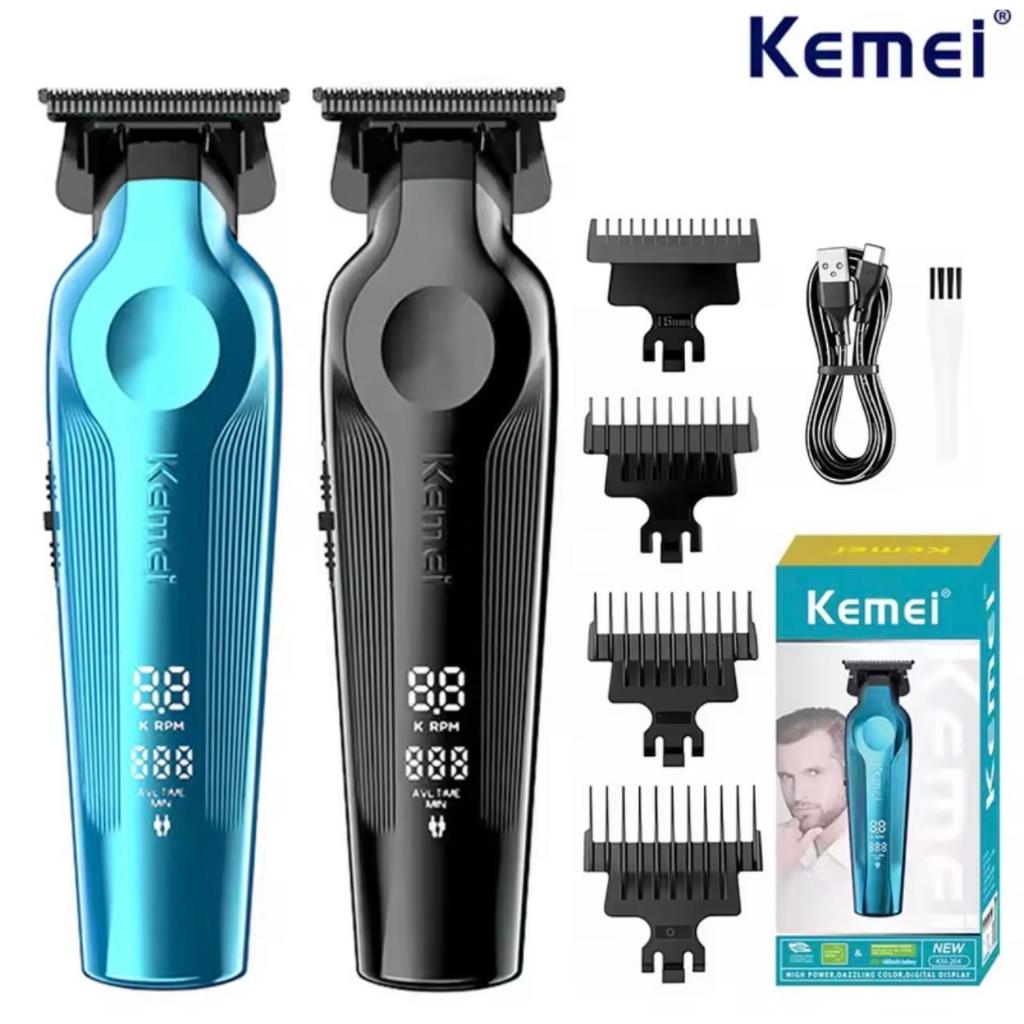 Máquina de acabamento Kemei-264 Original Barbeador Recarregável Profissional - Bivolt