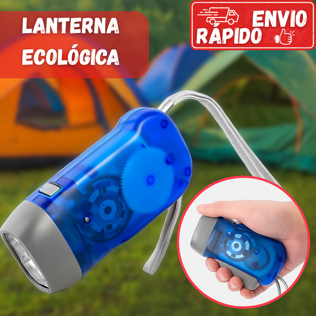 Lanterna Portatil Ecologica C/ Carregamento Manual Camping Pesca Sitio em Oferta na Shopee