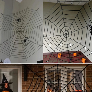 Teia De Aranha Rede Veludo Decoração Halloween Festa Dia Das Bruxas Enfeite Temático VMP em Oferta na Shopee