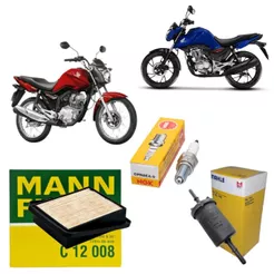Kit Revisão Honda Cg Titan Fan 150 160 Vela Filtros Original