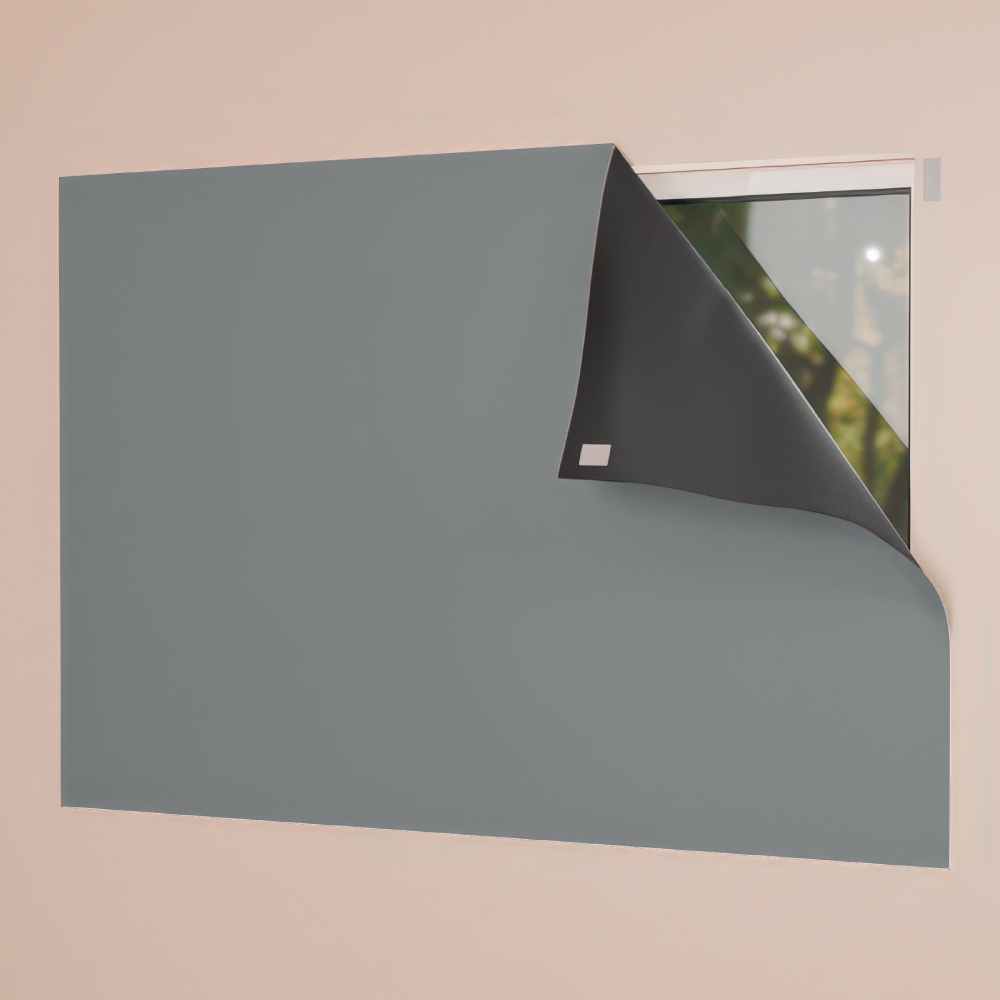 Cortina Painel Blackout Com Velcro Autocolante PVC Sala Quarto Cozinha em Oferta na Shopee